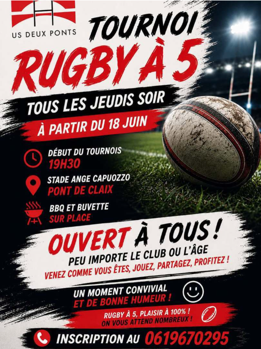 Tournoi de Rugby à 5 – C&rsquo;est Parti !