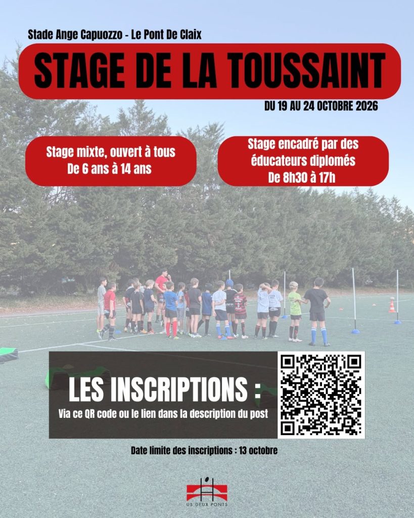 LE STAGE DE LA TOUSSAINT ARRIVE !